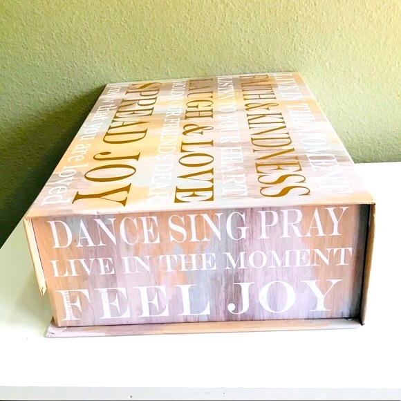 🌺4 Items 25$🌺 Tri-Coastal Storage Box - Positive Affirmations NWT - Picture 10 of 10